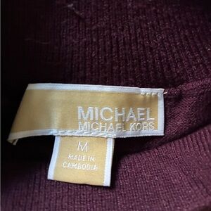 Michael Kors Women’s Burgundy Longsleeve Sweater